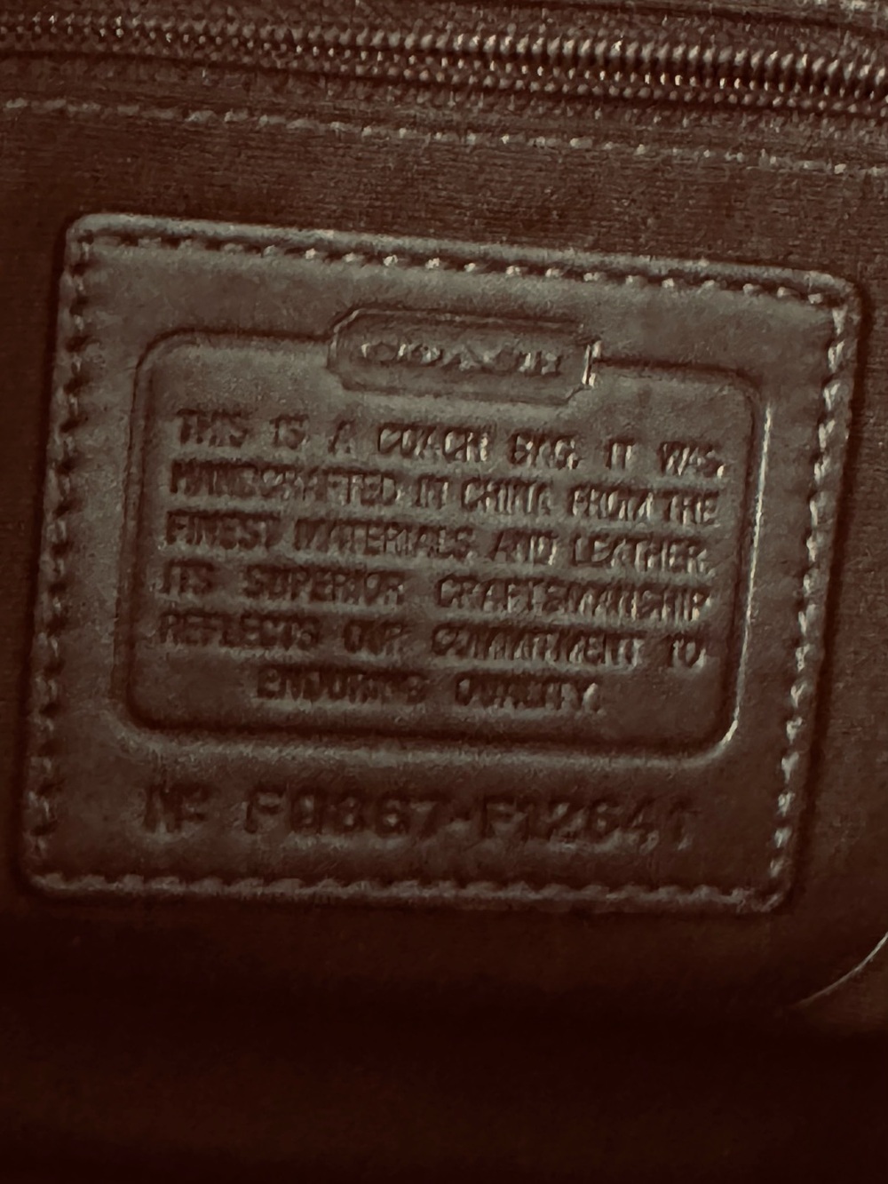 Coach Brown & Tan Signature Canvas Shoulder Bag - Picture 8 of 8